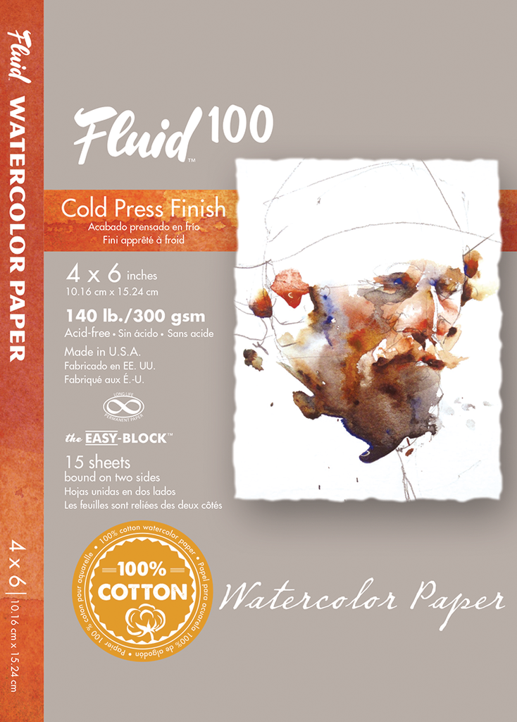 Fluid 100 Watercolor Blocks - 140lb Cold Press – Rileystreet Art Supply