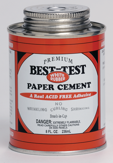 Best-Test Rubber Cement Brush-In-Cap-4Oz