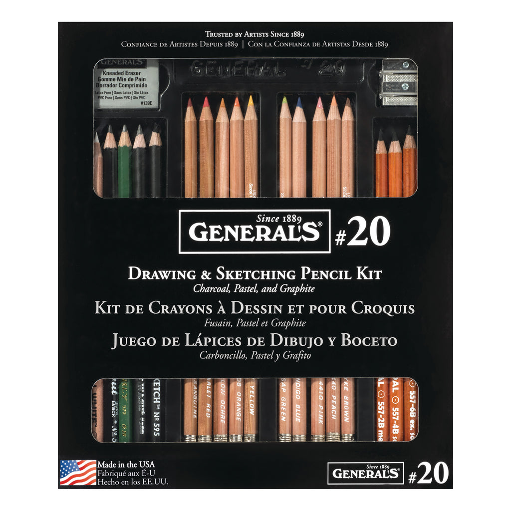 Generals Charcoal Pencils and Sets