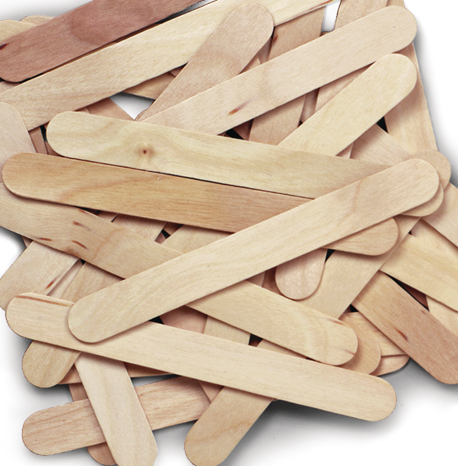 300 palitos de madera jumbo para manualidades – Palitos de madera de  8/6/4.5 pulgadas para manualidades Jumbo Craft Sticks a granel para  manualidades