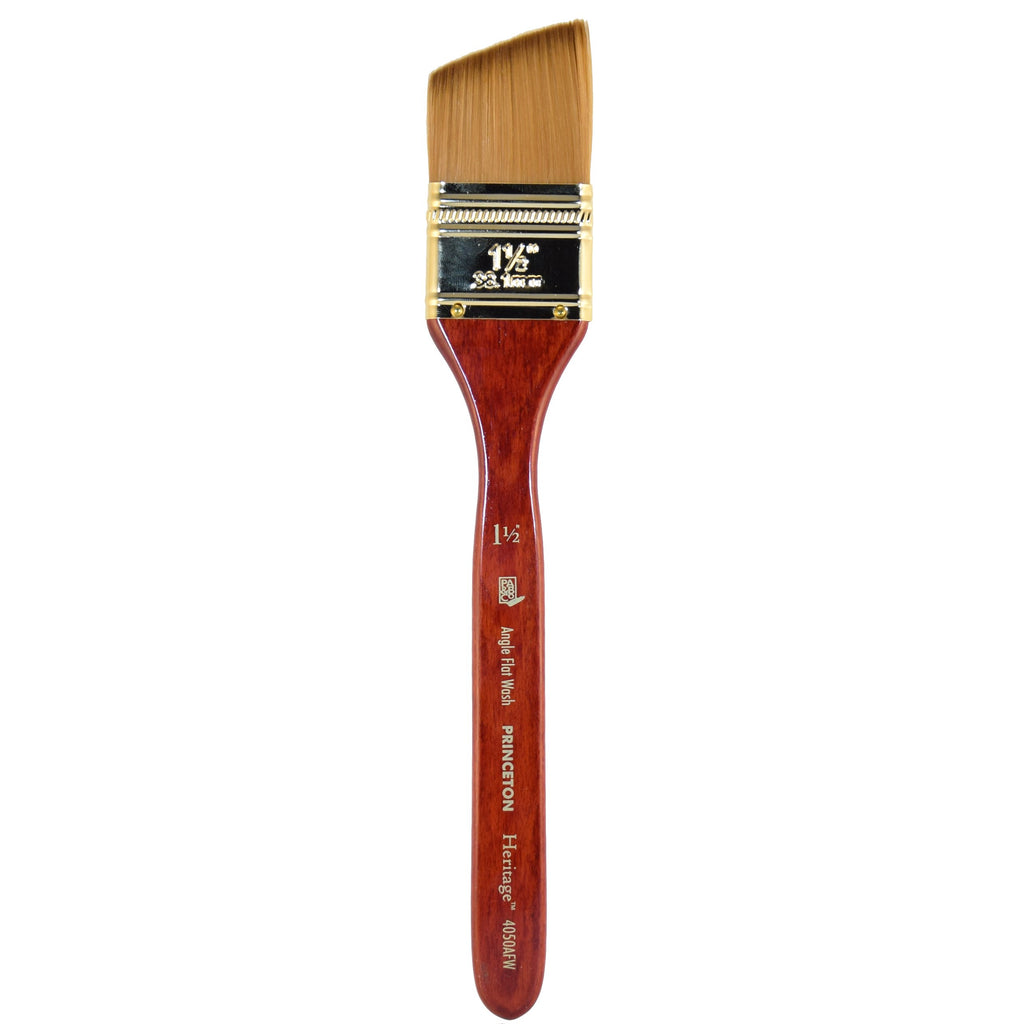 Princeton 4050 Heritage Synthetic Sable Brush Angle Flat Wash 1.5in