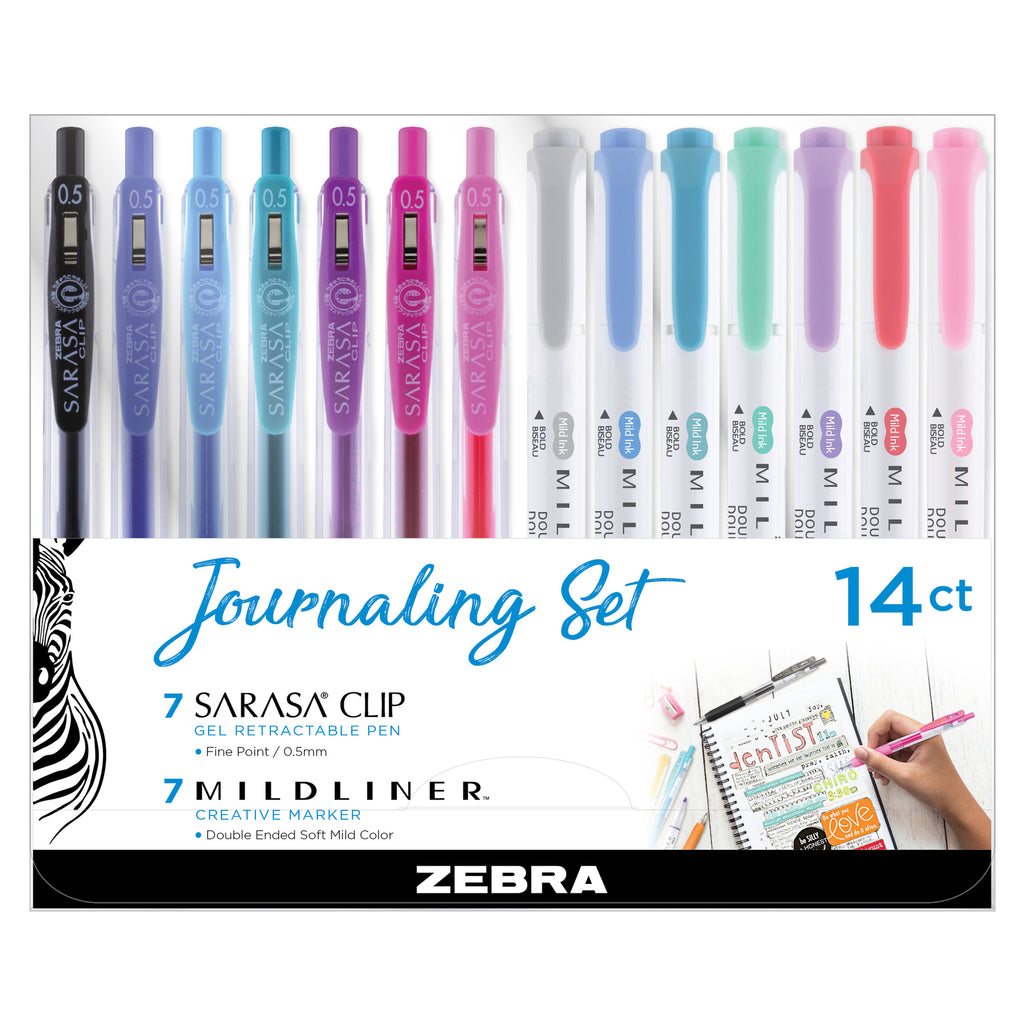 Zebra Journaling 14pc Set Rileystreet Art Supply