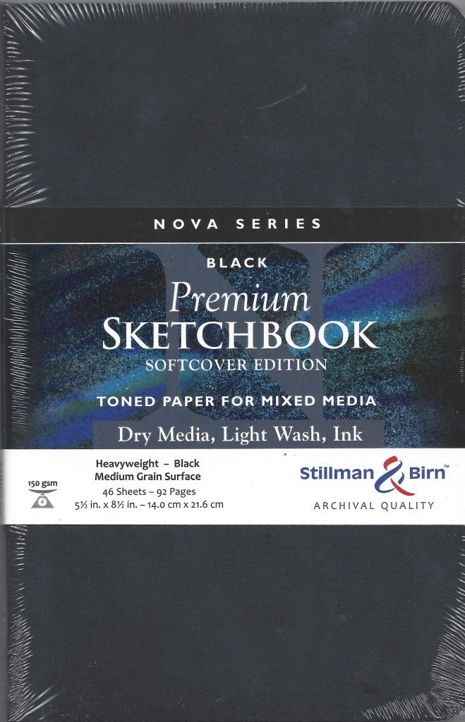 Stillman & Birn Nova Series 9X12 Wirebound Black Sketch