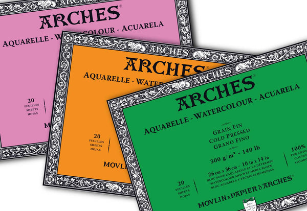 Save 40%OFF Arches Watercolor Blocks