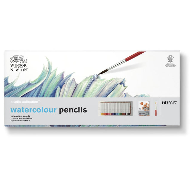 Winsor & Newton Studio Collection 50pc Watercolour Pencil Set