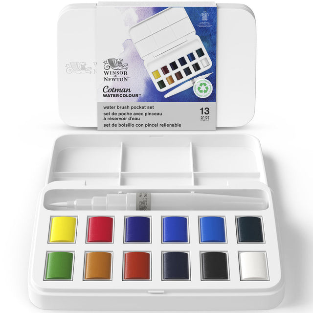 Cotman Water Colours Pocket Set w/ Water brush