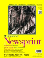 Strathmore 300 Series Rough Newsprint Pad (50 Sheets) - 9x12in