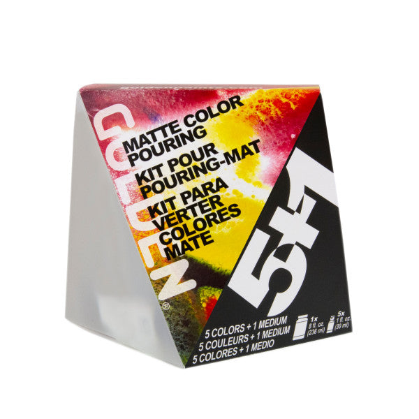 Golden Color Pouring Medium Set, Matte
