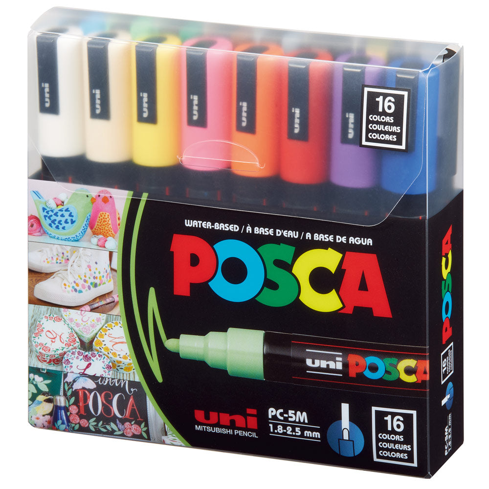 POSCA 16 Color Paint Marker Sets