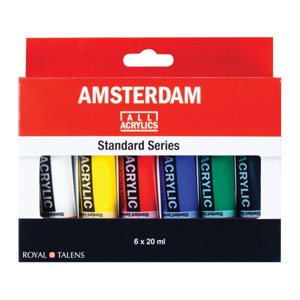 Amsterdam Acrylic Paint Sets, 6-Color Set