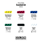 Golden Heavy Body Acrylic 6 Color Set