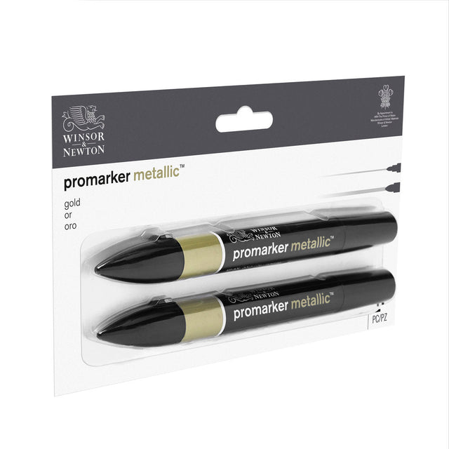 Winsor & Newton ProMarker Metallic Gold 2 Pack