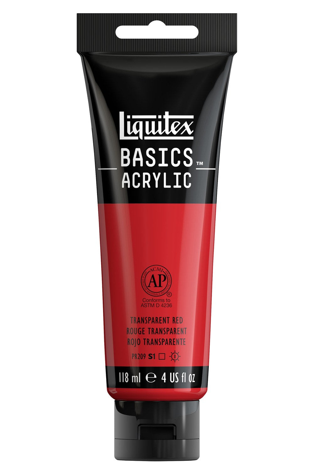 Liquitex Basics Acrylic 4oz Transparent Red