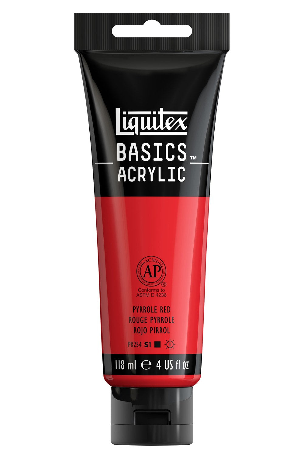 Liquitex Basics Acrylic 4oz Pyrrole Red