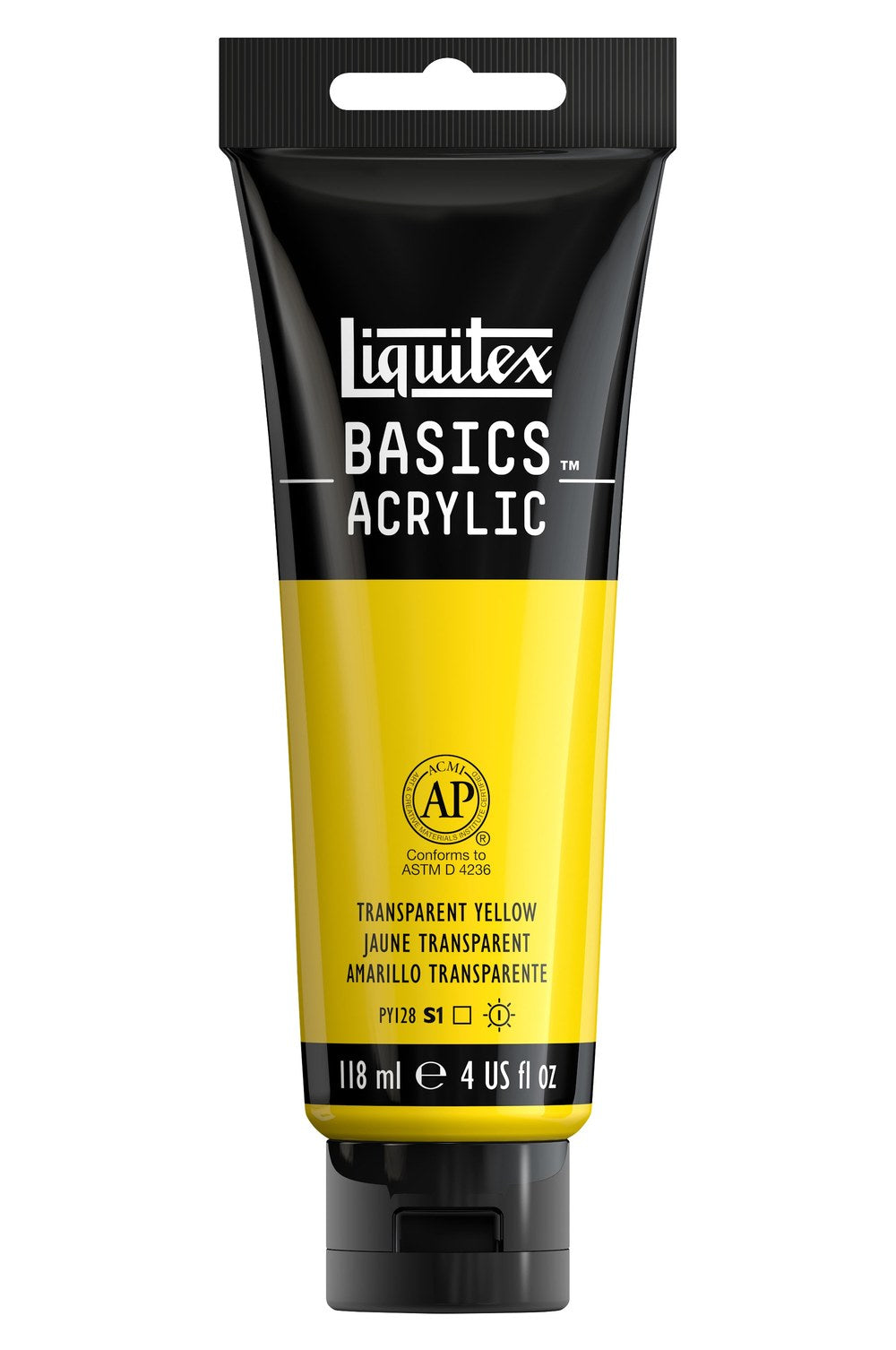 Liquitex Basics Acrylic 4oz Transparent Yellow