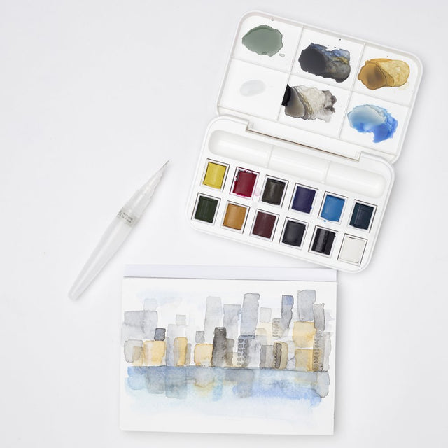 Cotman Water Colours Pocket Set w/ Water brush