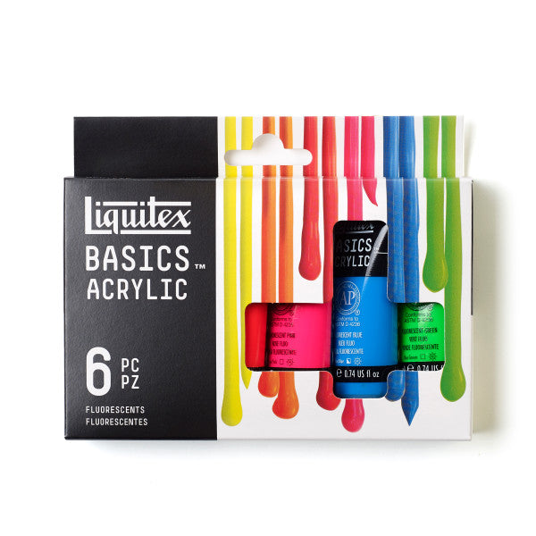 Liquitex BASICS 6-Color Fluorescent Set