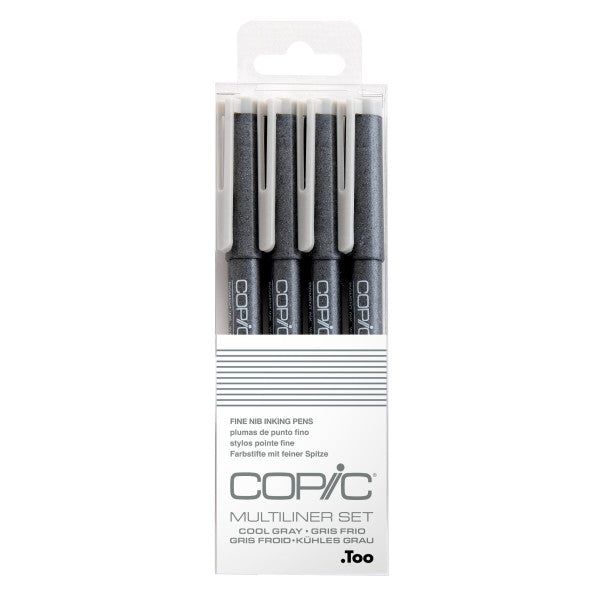 Copic Multiliner Gray 4pc Set
