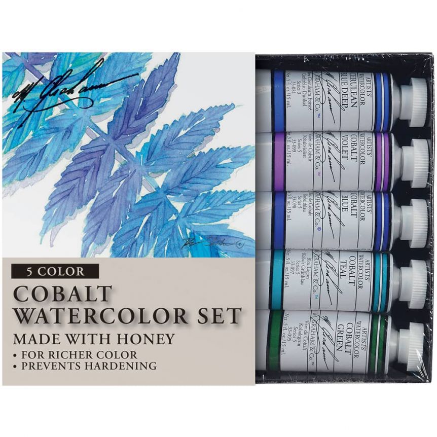 M. Graham Cobalt Mix Watercolor Set