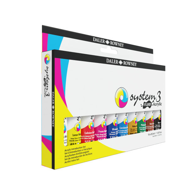 Daler-Rowney System3 Fluid Acrylic Introduction Set