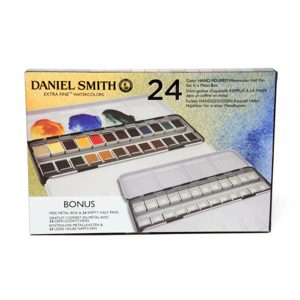 Daniel Smith Extra Fine Watercolor 24-Color Half Pan Set