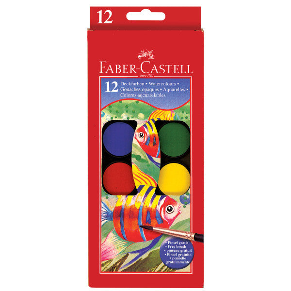 Faber-Castell Watercolor Set, 12-Colors