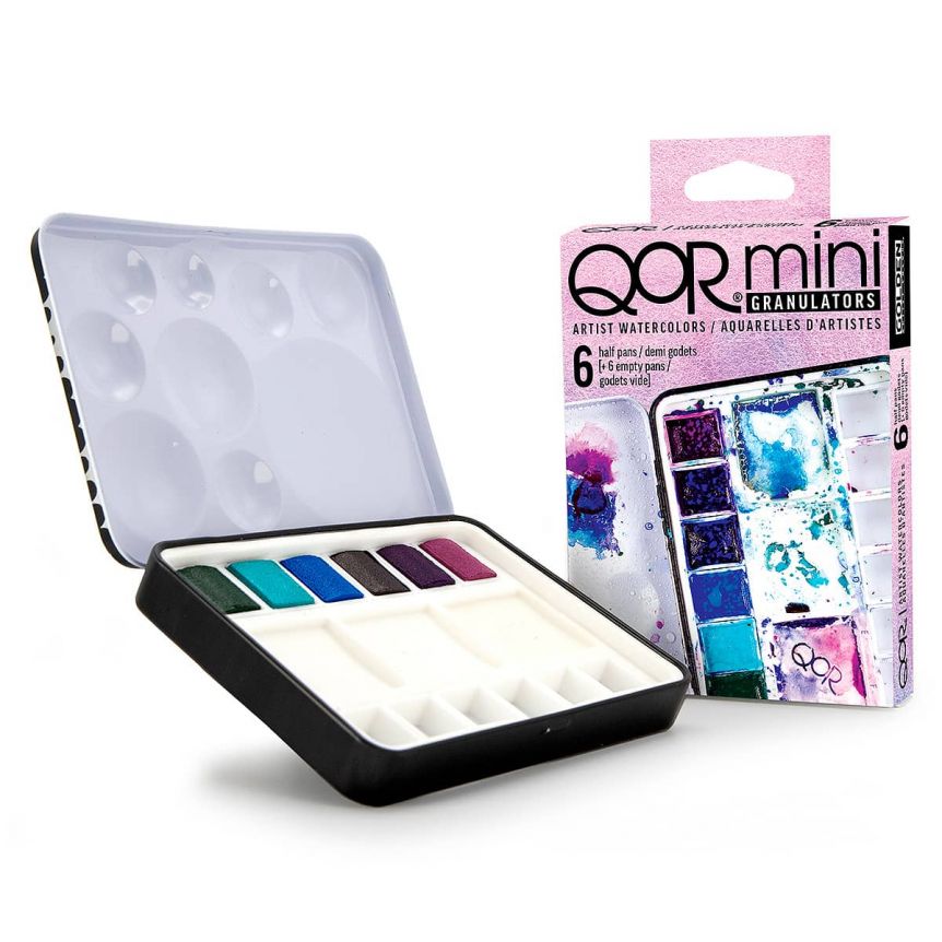 Copy of QoR Mini Watercolor 6-Color Half Pan Granulator Set