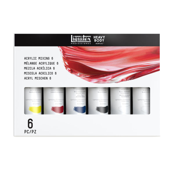 Liquitex Primary Colors Mixing Sets, 6-Colors