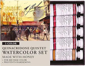 M. Graham Quinacridone Quintet Watercolor Set