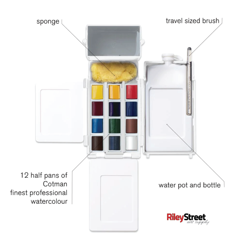 Winsor & Newton Cotman Watercolor Field Pocket Set