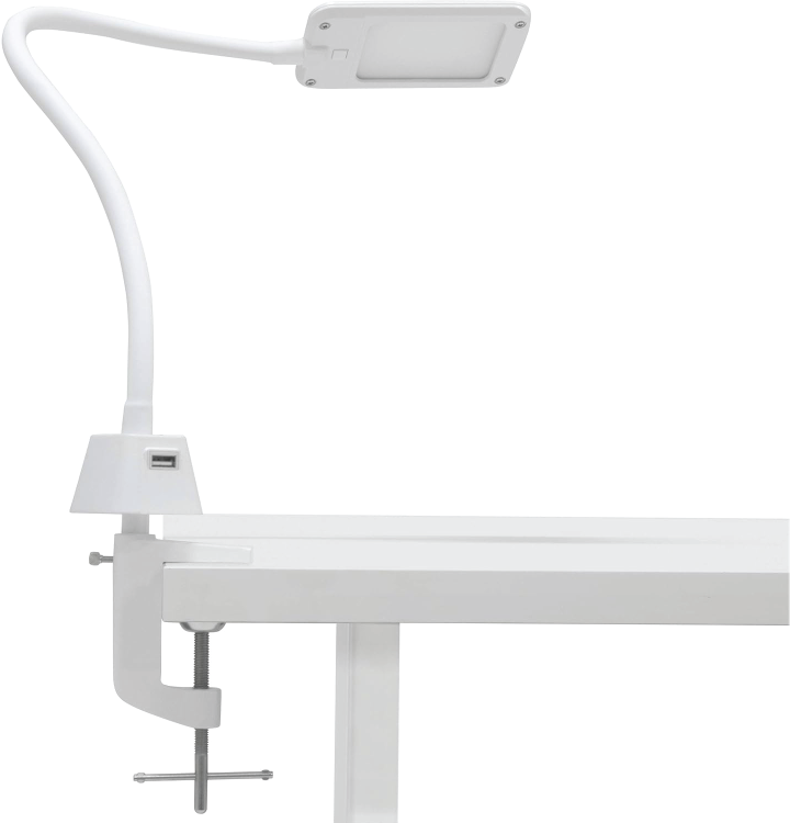 LED Flex Arm Lamp / White