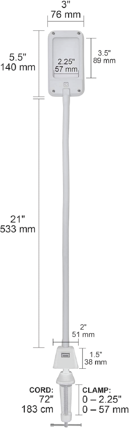 LED Flex Arm Lamp / White