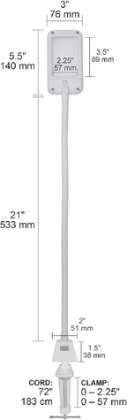 LED Flex Arm Lamp / White