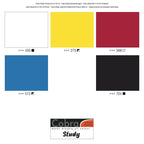 Cobra Study Water Mixable Oil Color Set, Primary, 5-Colors