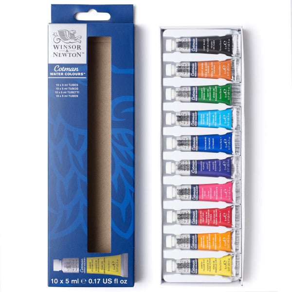 Winsor & Newton Cotman Introduction to Fine Art 10-Color Set