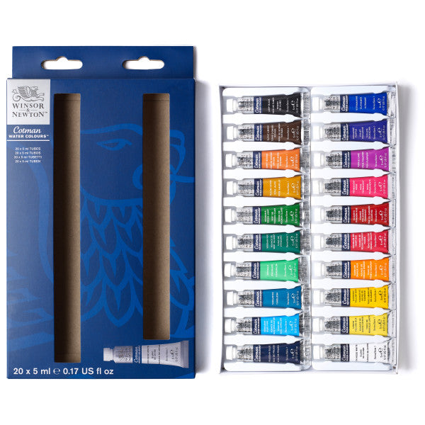 Winsor & Newton Cotman Introduction to Fine Art 20-Color Set