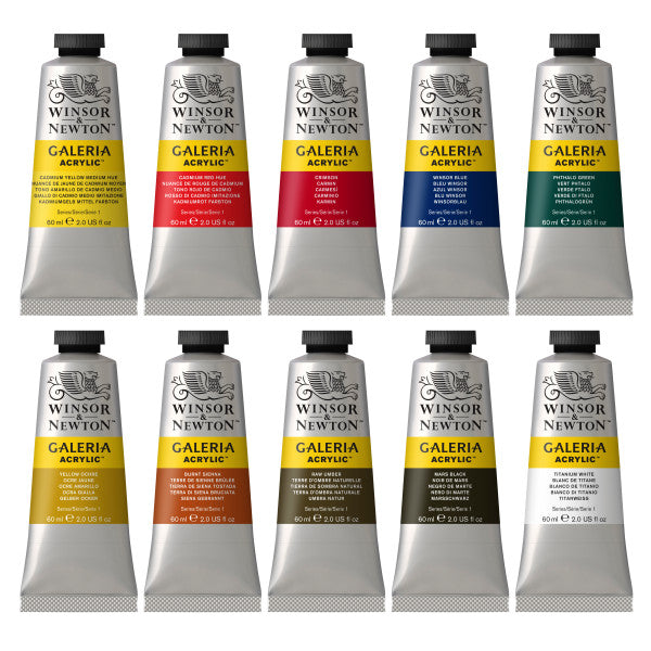 Winsor&Newton Galeria Acrylic 10-Color Set-60ml