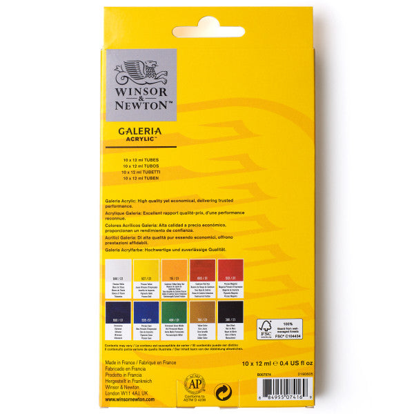 Winsor&Newton Introduction to Fine Art 10-Color Set