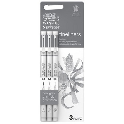 Winsor & Newton Fineliner Set of 3 Greys