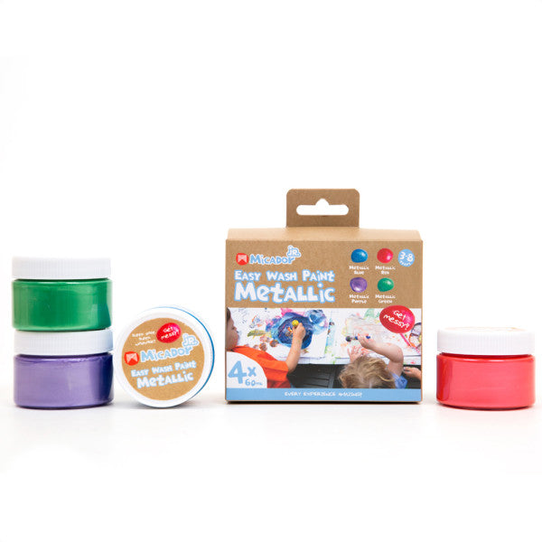 Micador Easy Wash Paint Set Metallics