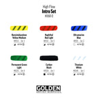 Golden High Flow Acrylic Set, 6-Color Intro Set