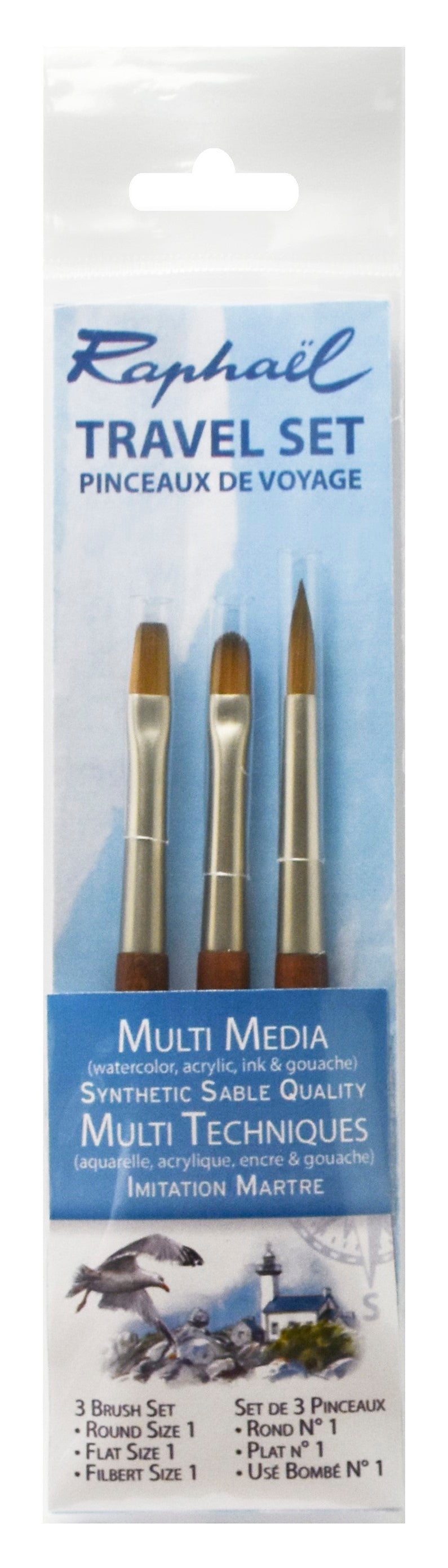 Multi-Media Travel Brush Set