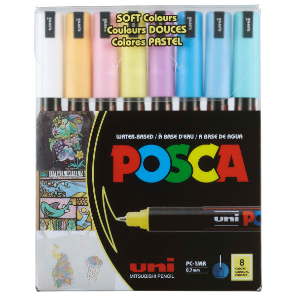POSCA Paint Marker Soft Color Sets of 8