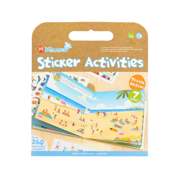 Micador Reusable Sticker Activities Travel Pack
