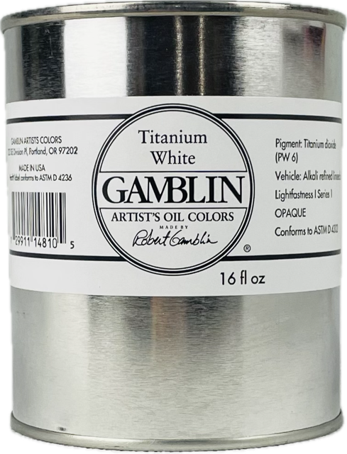Gamblin Artist Grade Oil Colors Cans