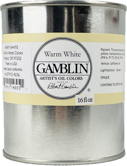 Gamblin Artist Grade Oil Colors Cans