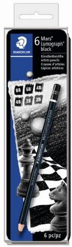 Mars Lumograph Matte Black Set