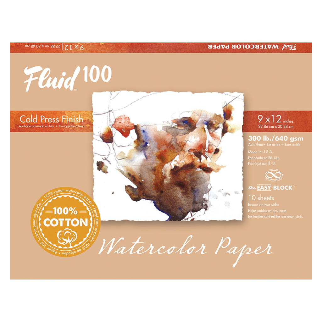 Fluid 100 Watercolor Blocks - 300lb Cold Press