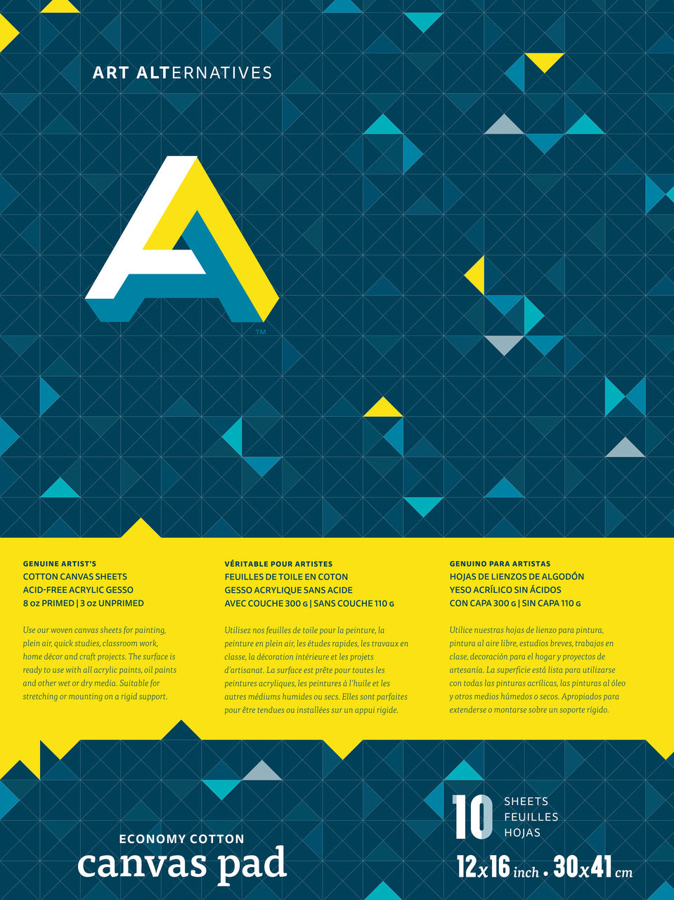 Art Alternatives Real Cotton Canvas Pad