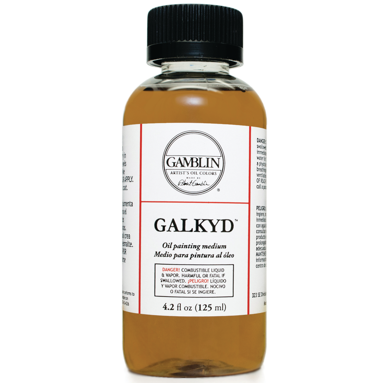 Galkyd thins oil colors and increases transparency. It is Gamblinâ€™s fastest-drying painting medium. Thin layers will be touch-dry in approximately 24 hours.
